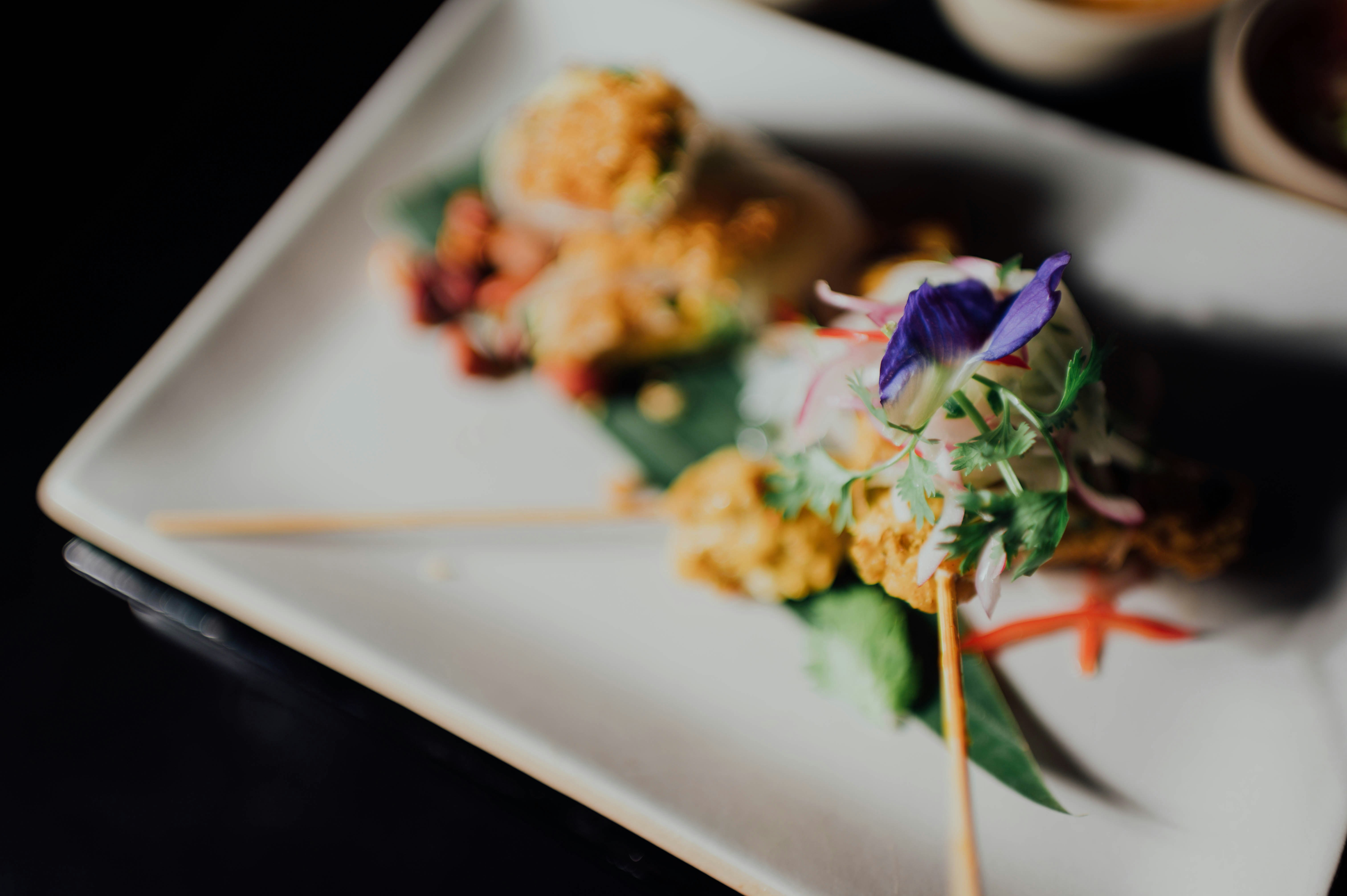 cooked food on white ceramic plate